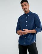 Abercrombie & Fitch Oxford Shirt Core Slim Fit In Navy - Navy