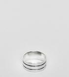 Designb Tri Band Ring In Sterling Silver Exclusive To Asos - Silver