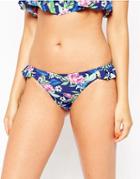 New Look Sophia Tropical Cheeky Bikini Bottom - Multi