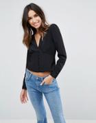 Asos Plunge 40's Top - Black