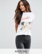 Asos Tall T-shirt With Blondie Print - White