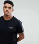 Nicce London T-shirt With Side Stripes Exclusive To Asos - Black