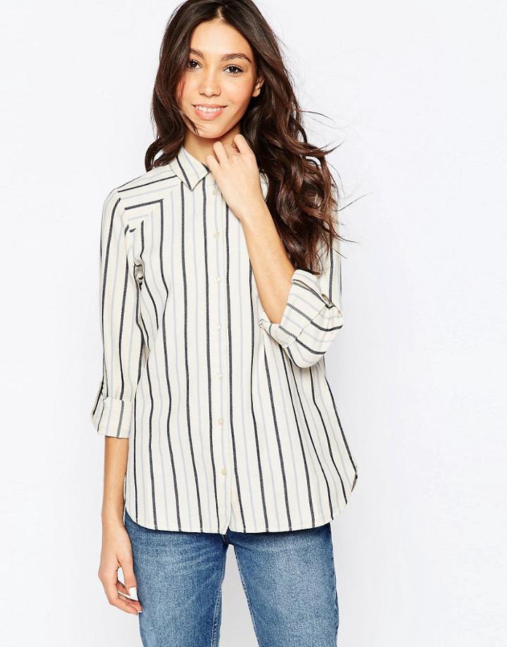Vila Winther Check Shirt - White