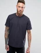 Asos Military Overhead Shirt With Sleeve Pocket In Black In Regular Fit - Black