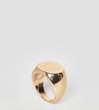 Designb London Gold Classic Signet Ring - Gold