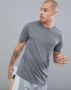 Asos 4505 T-shirt With Quick Dry In Gray - Gray
