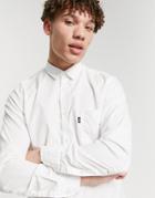 Boss Magneton Long Sleeve Shirt In White