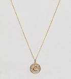 Ottoman Hands Gold Plated C Initial Pendant Necklace - Gold