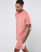 Asos Loungewear T-shirt In Towelling - Pink