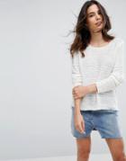 Blend She Tanne Knit Sweater - White