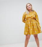 Unique 21 Hero Floral Swing Dress - Yellow