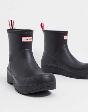 Hunter Original Play Short Wellington Boots In Black