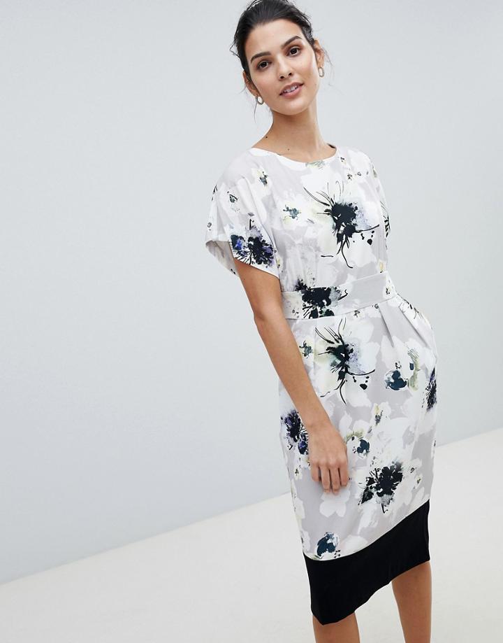 Closet Block Boarder Dress - Multi