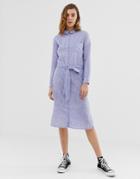 Pepe Jeans Melania Denim Maxi Shirt Dress - Blue