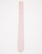 Asos Slim Tie In Pink Marl Effect - Pink