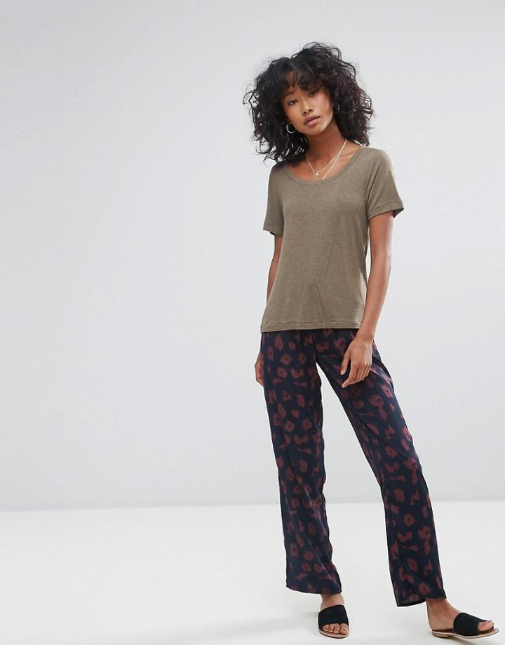 Moss Copenhagen Animal Print Pants - Multi