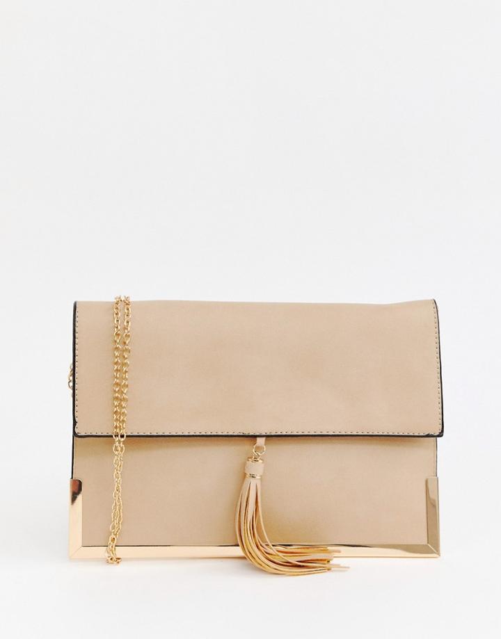 Yoki Tassel Mini Cross Body Bag-pink