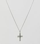 Katie Mullally Cross Pendant Necklace In Sterling Silver - Silver