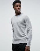 Kiomi Knitted Sweater With Pocket - Gray