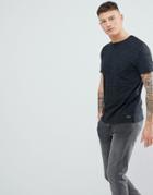Brave Soul Fleck Crew Neck T-shirt - Black