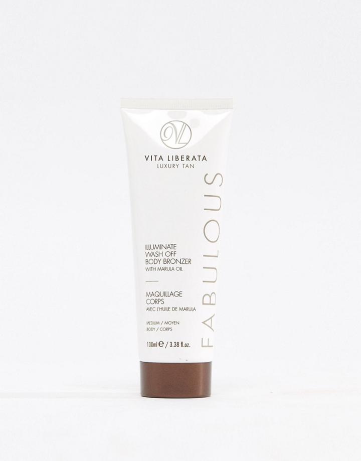 Vita Liberata Fabulous Wash Off Body Bronzer 100ml - Clear