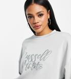 Russell Athletic Crewneck Sweatshirt In Gray