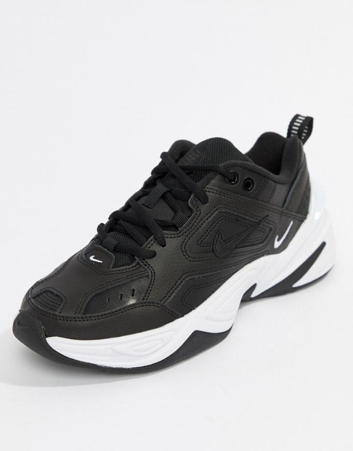 Nike Black M2k Tekno Sneakers With White Swoosh