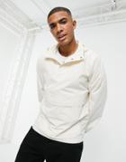 New Look Overhead Jacket With Pouch Pocket In Off White