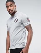 Lambretta Pique Polo Shirt With Badges - Gray