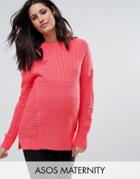 Asos Maternity Ultimate Chunky Sweater - Pink