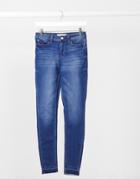 Jdy Jake High Rise Skinny Jeans In Medium Wash Denim-blues