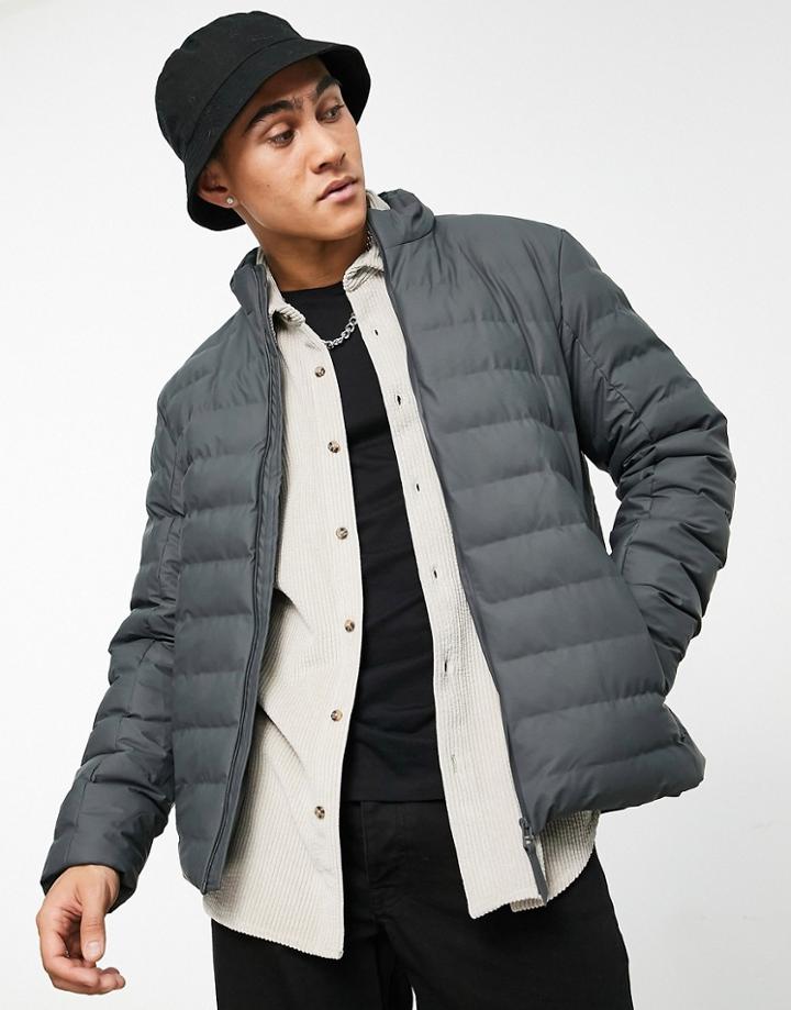 Rains Trekker Jacket In Dark Gray