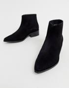Vero Moda Leather Boots - Black