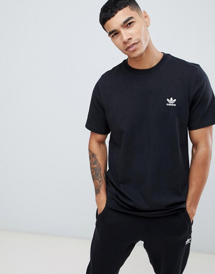 Adidas Originals T-shirt With Logo Embroidery Black - Black
