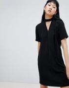 B.young Choker Detail Dress - Black