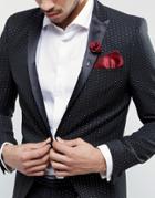 Gianni Feraud Pocket Square And Pin - Red
