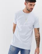 The Couture Club T-shirt With Signature Logo In Gray - Gray