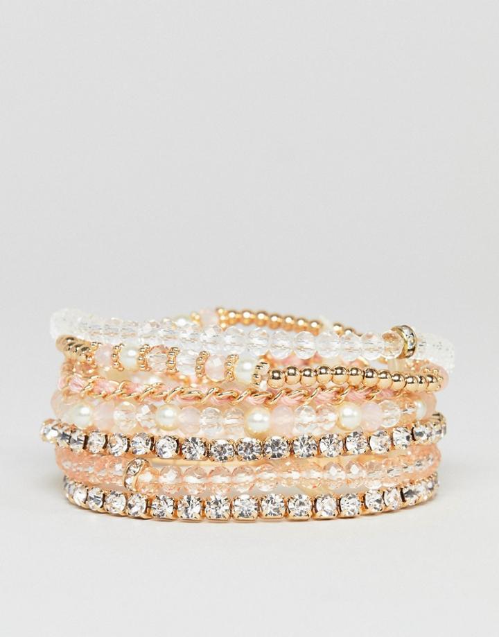 Aldo Blush Multipack Friendship Bracelets - Pink