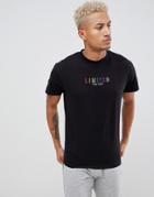 Night Addict Limited Rainbow Embroidered T-shirt - Black