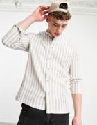 Brave Soul Miami Striped T-shirt-blues