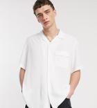 Collusion Short Sleeve Shirt In White