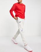 Nike Be True To Your Crew Pack Graphic Casual Fit Cuffed Sweatpants In Stone Suit 4-neutral