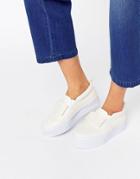 Asos Darcy Flatform Sneakers - White