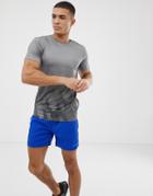 Hiit Block T-shirt With Fade Print In Blue - Blue