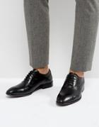 Base London Holmes Leather Oxford Shoes In Black - Black