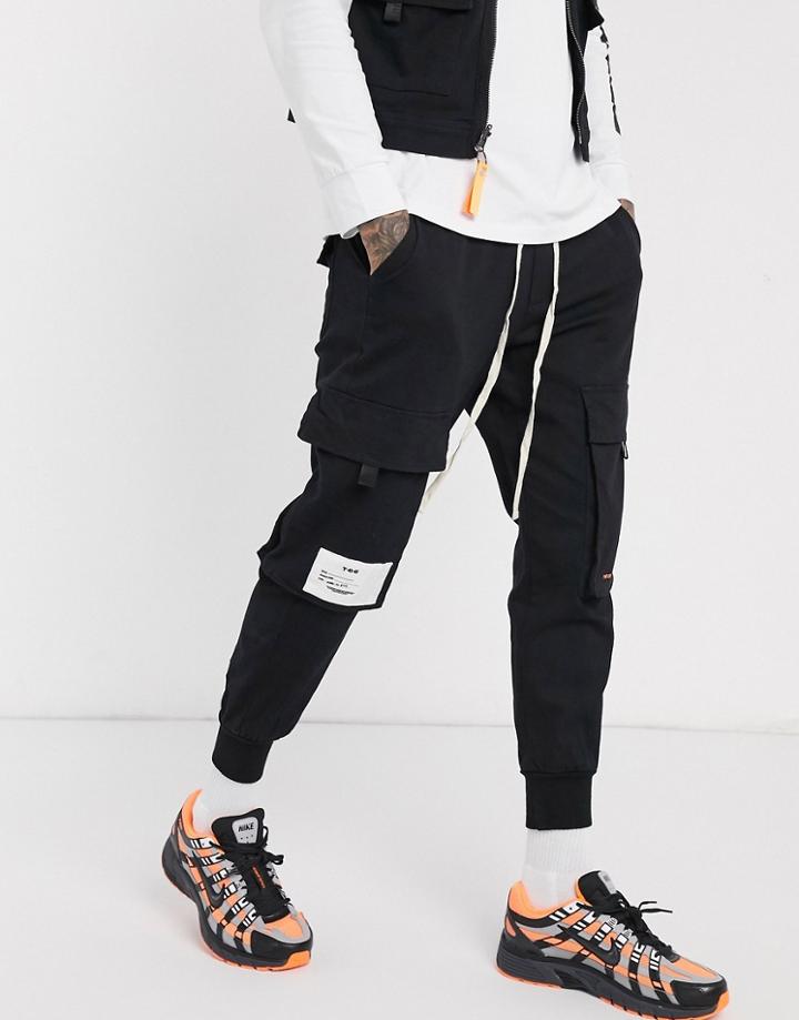 The Couture Club Utility Cargo Pant In Black
