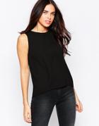 Influence Tank With Lace Insert - Black