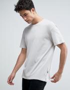 Jack & Jones Originals Longline T-shirt With Drop Shoulder - Beige