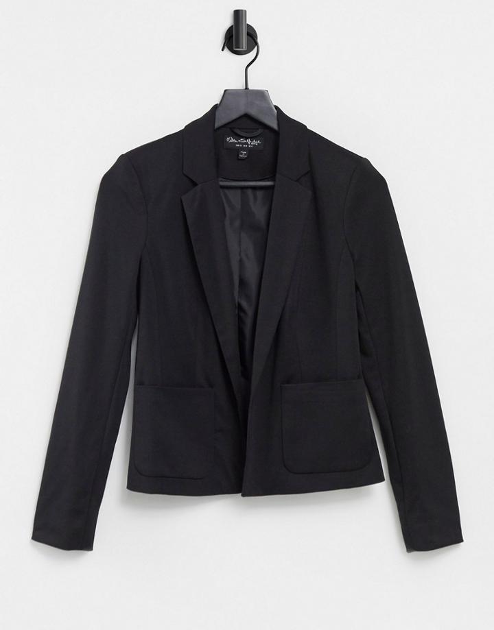 Miss Selfridge Ponte Blazer In Black