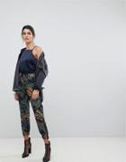 G-star Be Rawtapered Floral Cargo Pants - Black